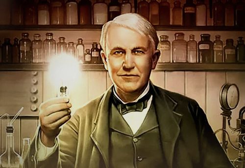 Thomas Edison no Museu da Lâmpada