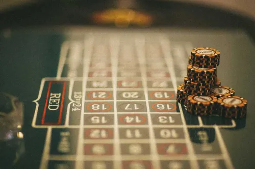 Cards, money, two tables